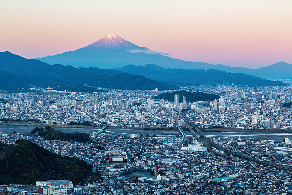 眉山から見た徳島市街地